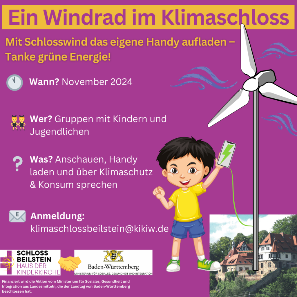 Kachel Windrad im Klimaschloss